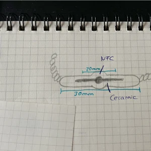Unsere erste Skizze des Armbands