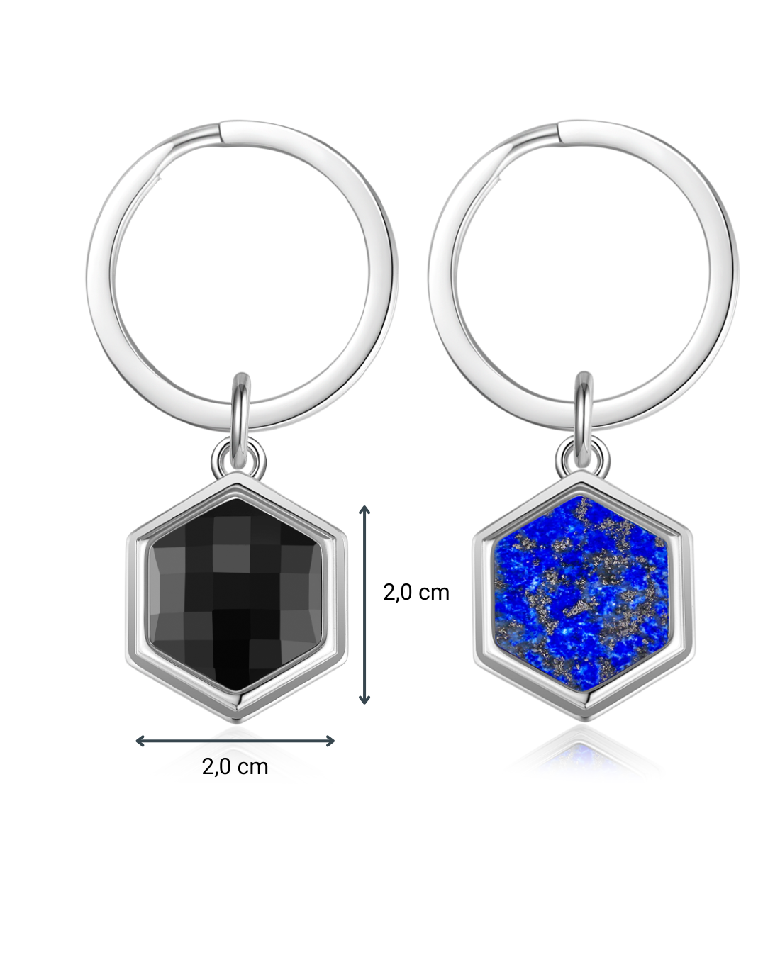 NFC Familien Schlüsselanhänger Hexagon 8