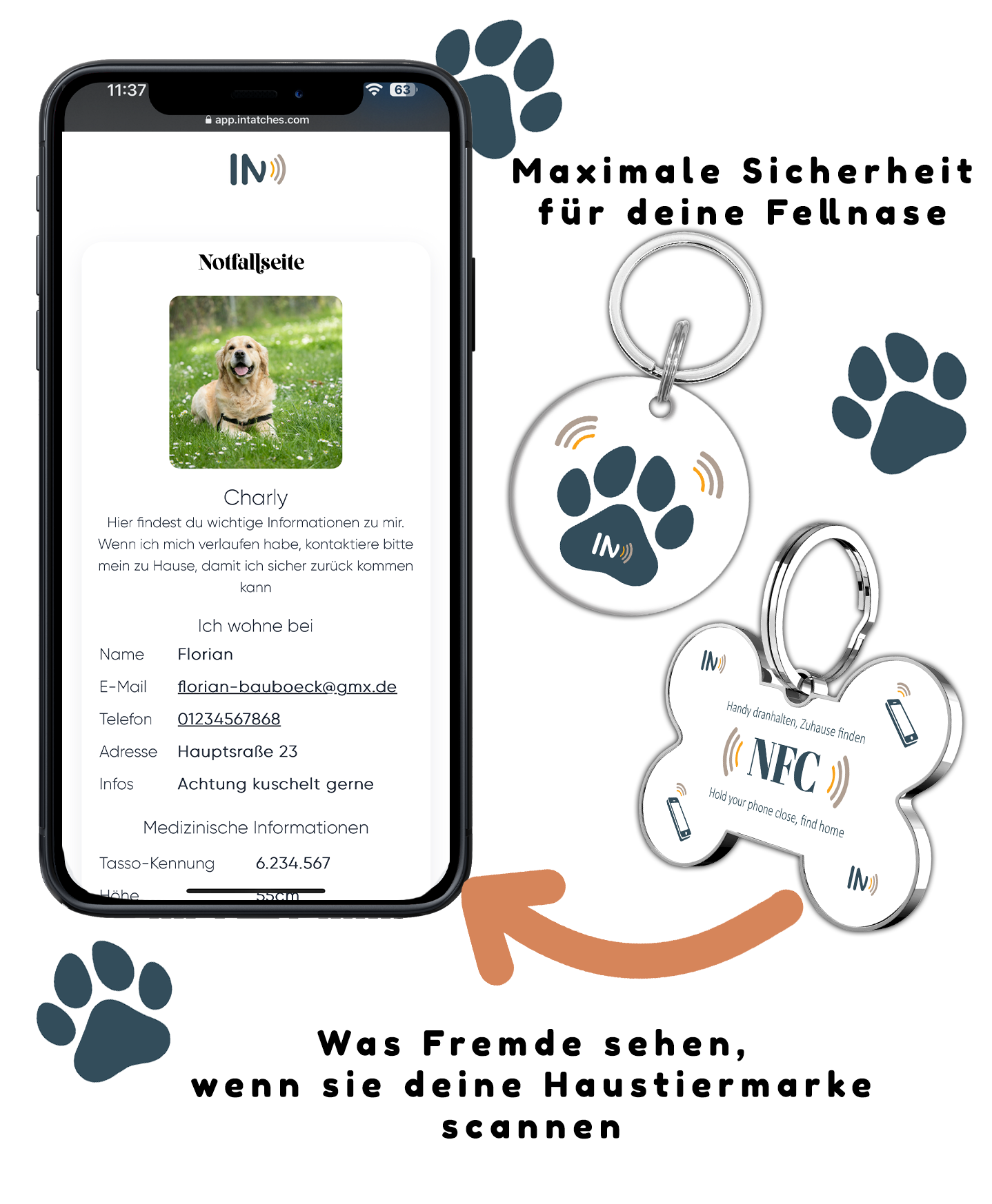 NFC Hunde und Tieranhänger 3