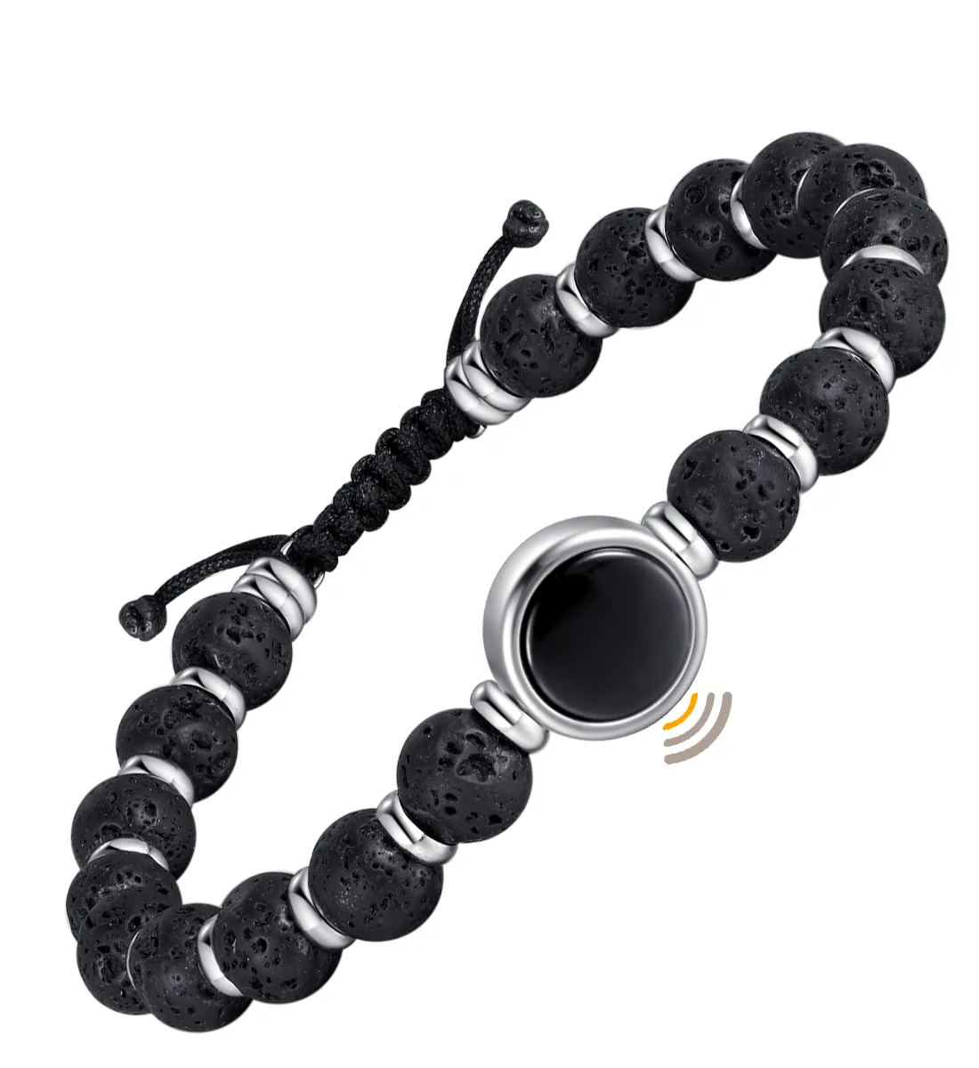 Lavastein-Armband mit echten Lavasteinperlen