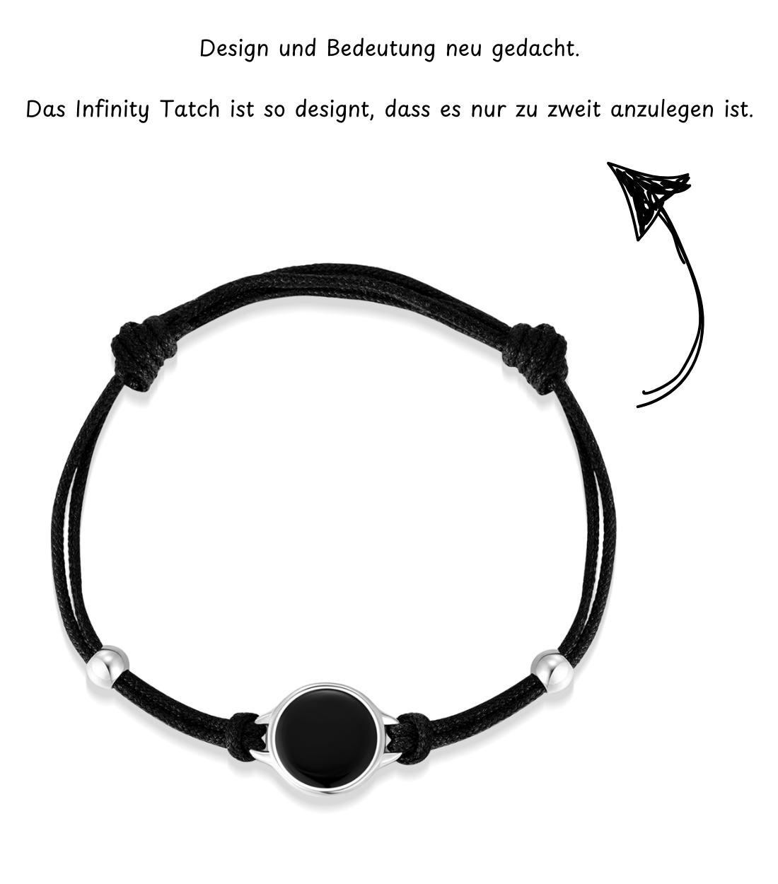 Kordelarmband NFC Infinity Tatch 3