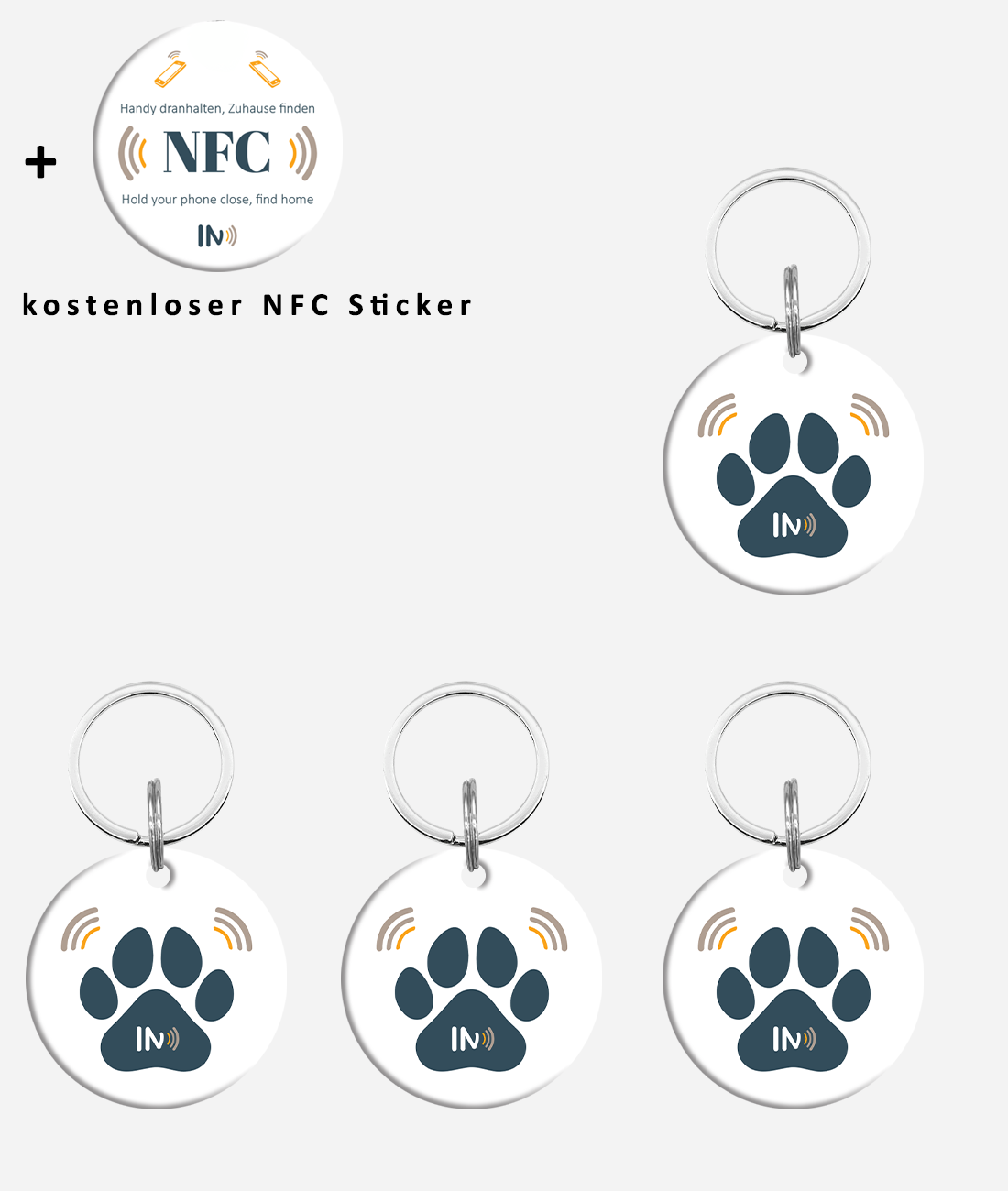 NFC Hunde und Tieranhänger