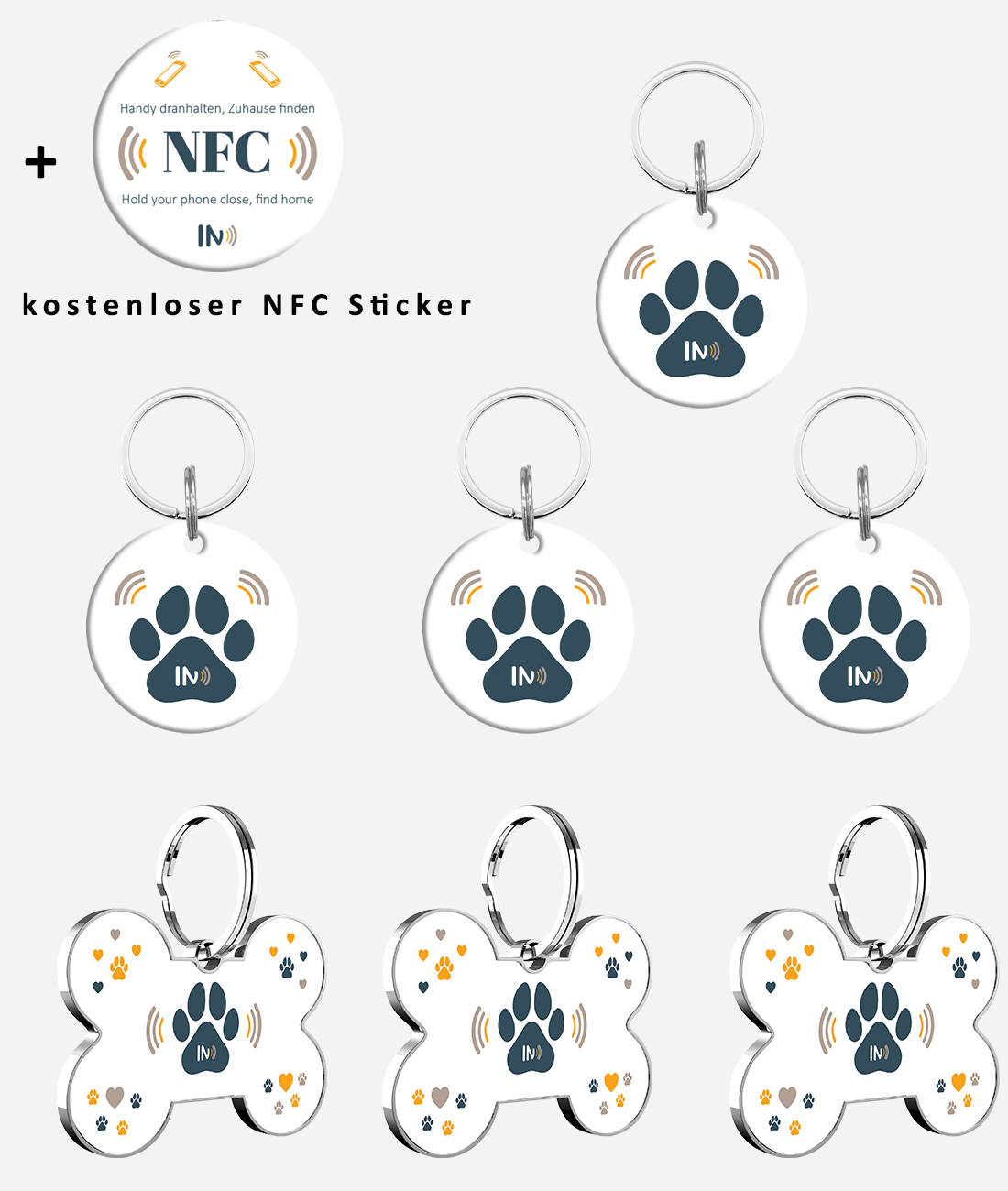 NFC Hunde und Tieranhänger