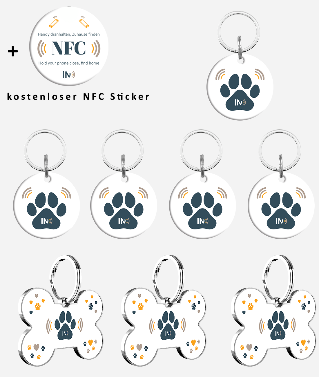 NFC Hunde und Tieranhänger