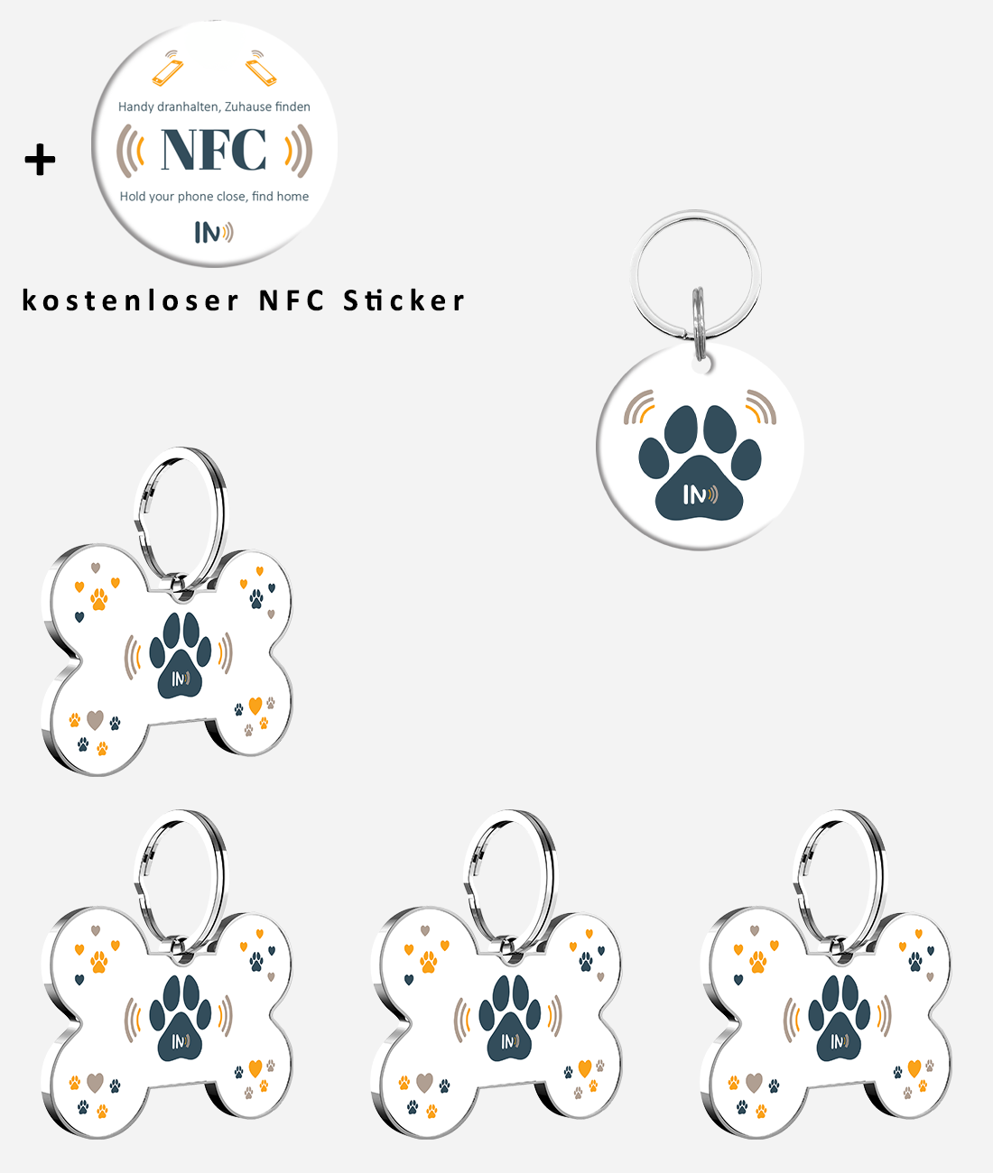 NFC Hunde und Tieranhänger