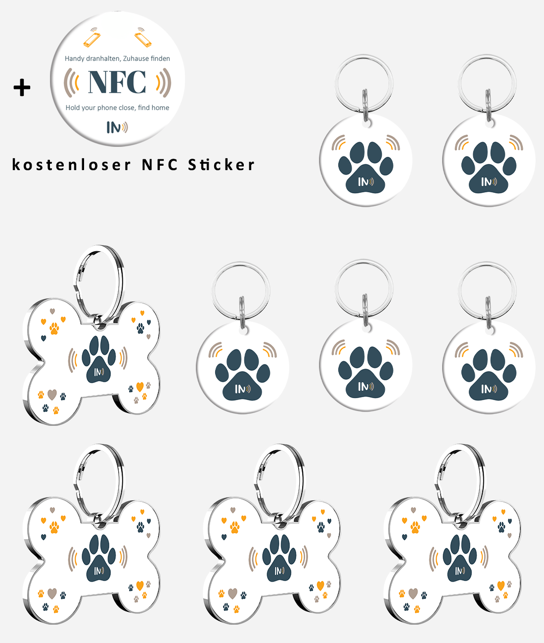 NFC Hunde und Tieranhänger