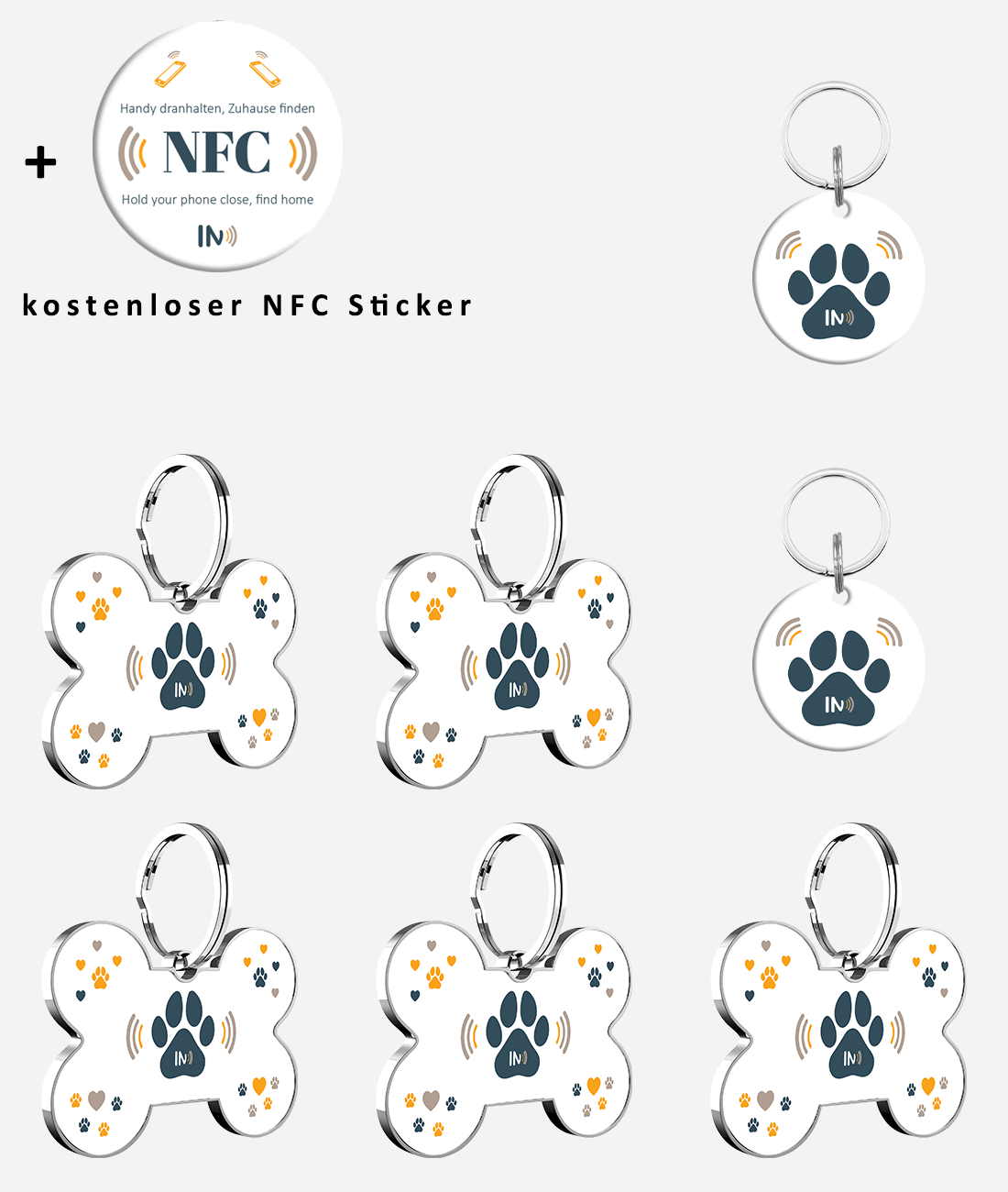 NFC Hunde und Tieranhänger