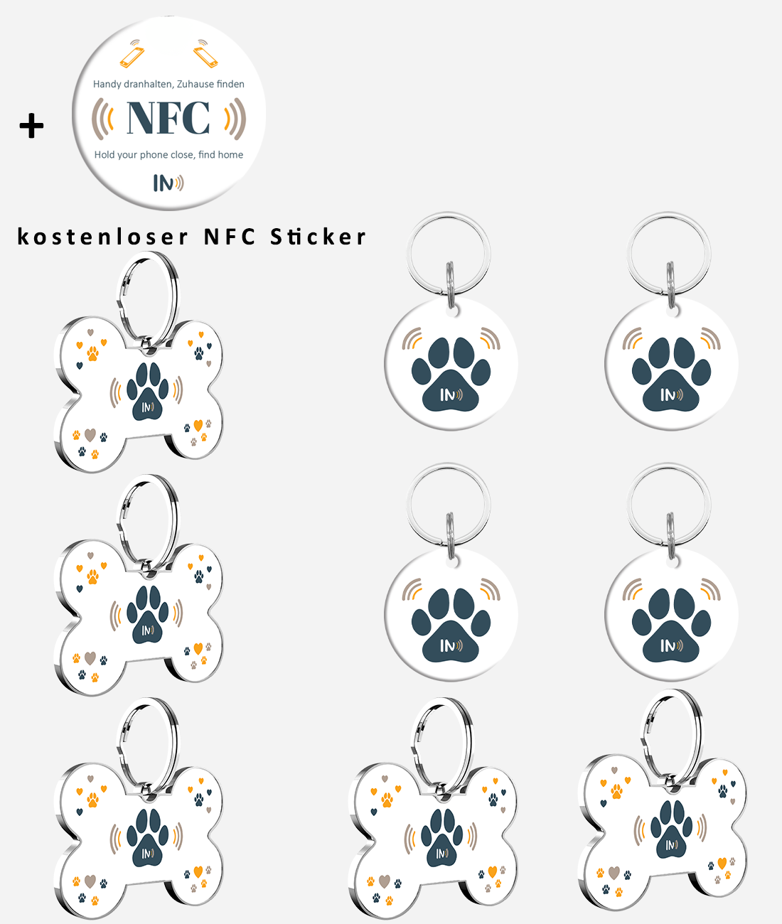 NFC Hunde und Tieranhänger