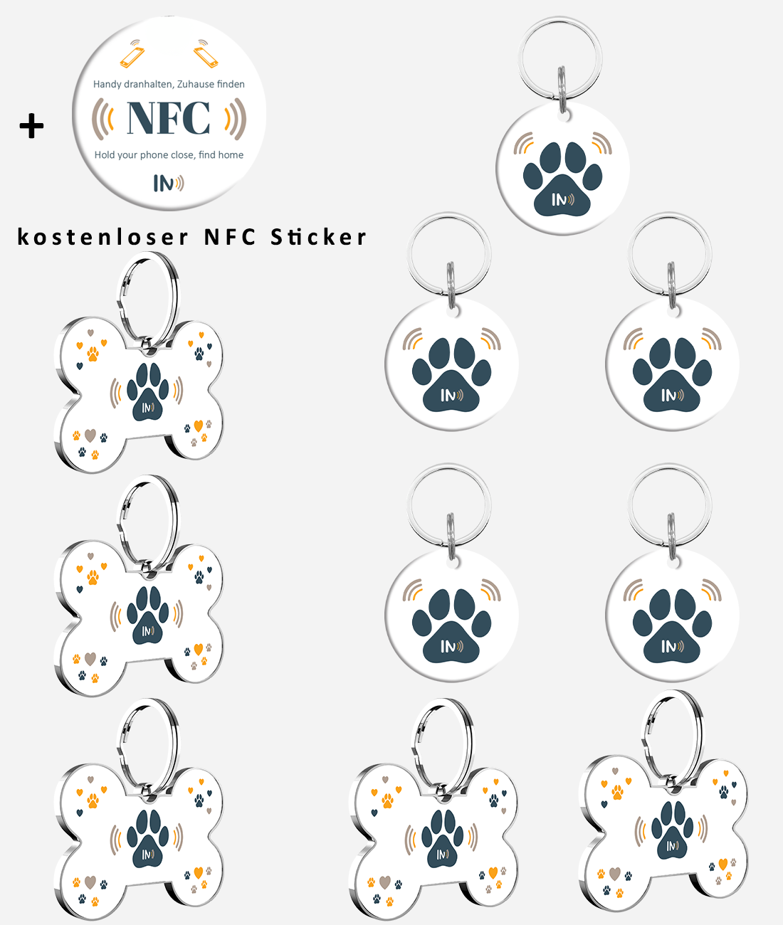 NFC Hunde und Tieranhänger