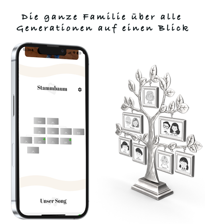 NFC Familien Schlüsselanhänger Herz