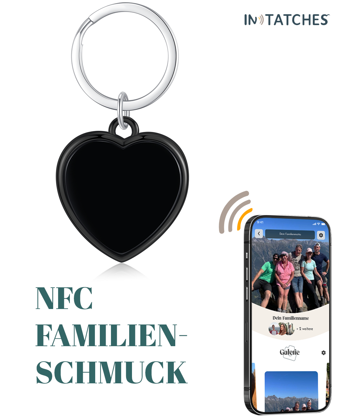 NFC Familien Schlüsselanhänger