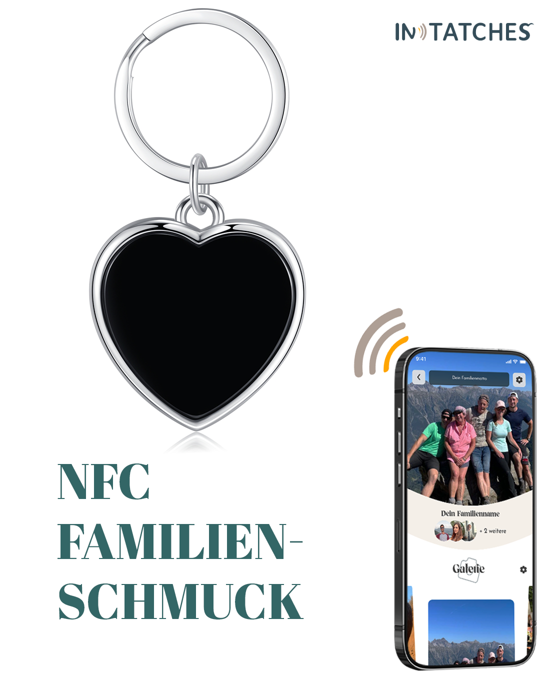 NFC Familien Schlüsselanhänger