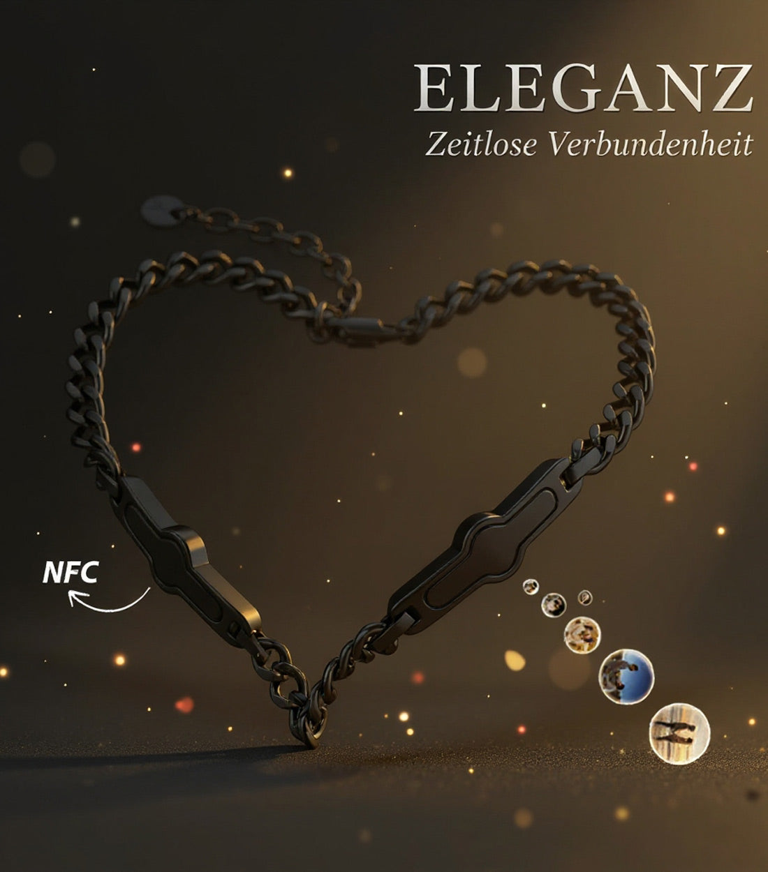 NFC Partner Armbänder - euer Erinnerungs-Armband im Set für Paare (2 Stück)