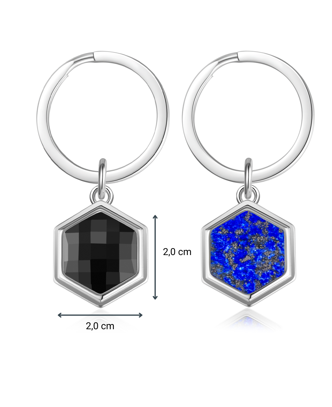 NFC Schlüsselanhänger Hexagon