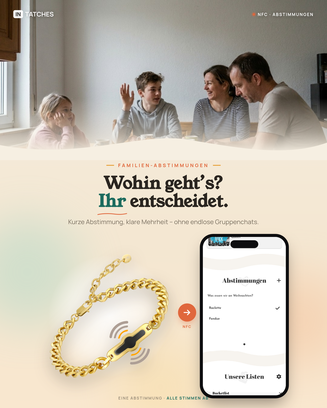 NFC Familien Armband Herren 3