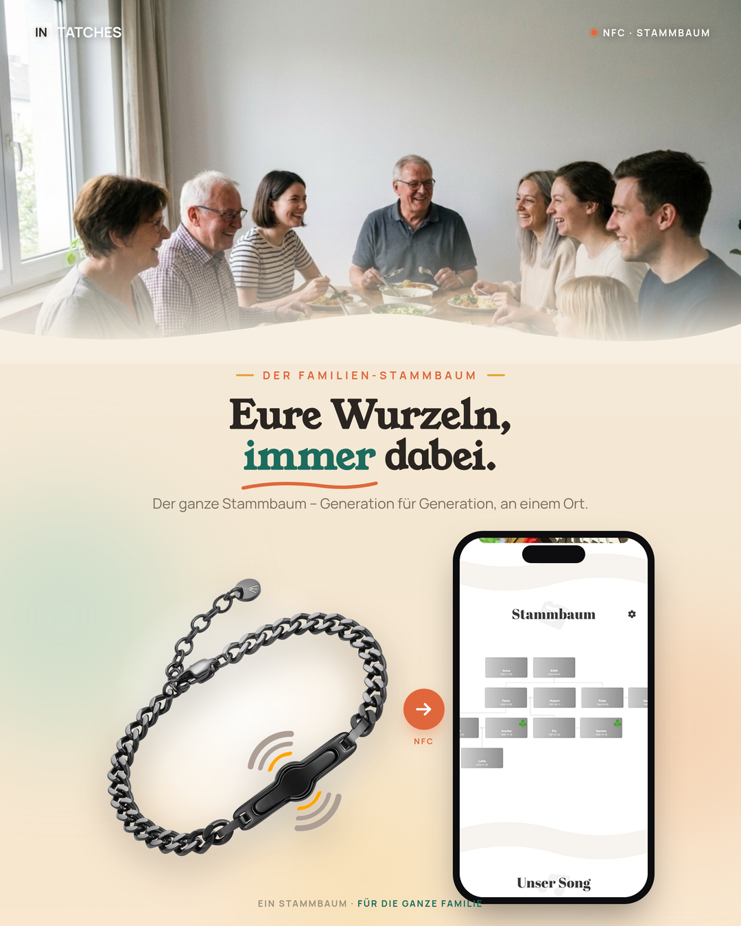 NFC Familien Armband Damen 2