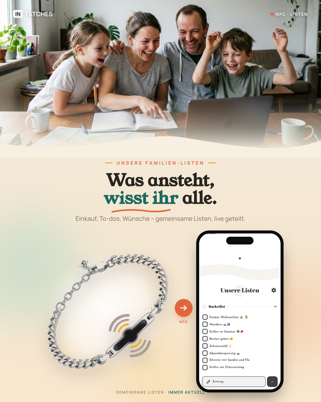 NFC Familien Armband Damen 4