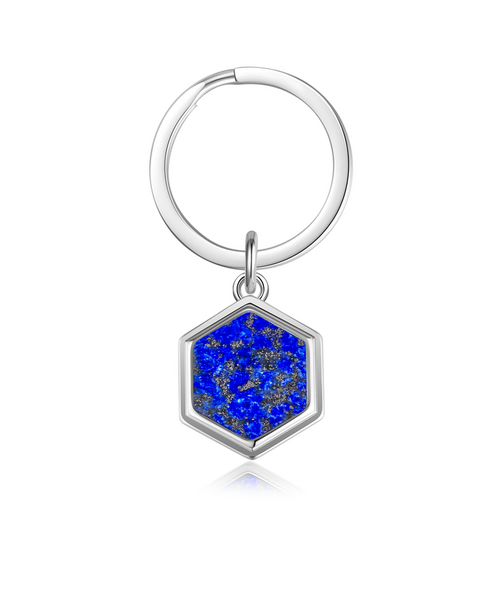 NFC Familien Schlüsselanhänger Hexagon – Lapislazuli
