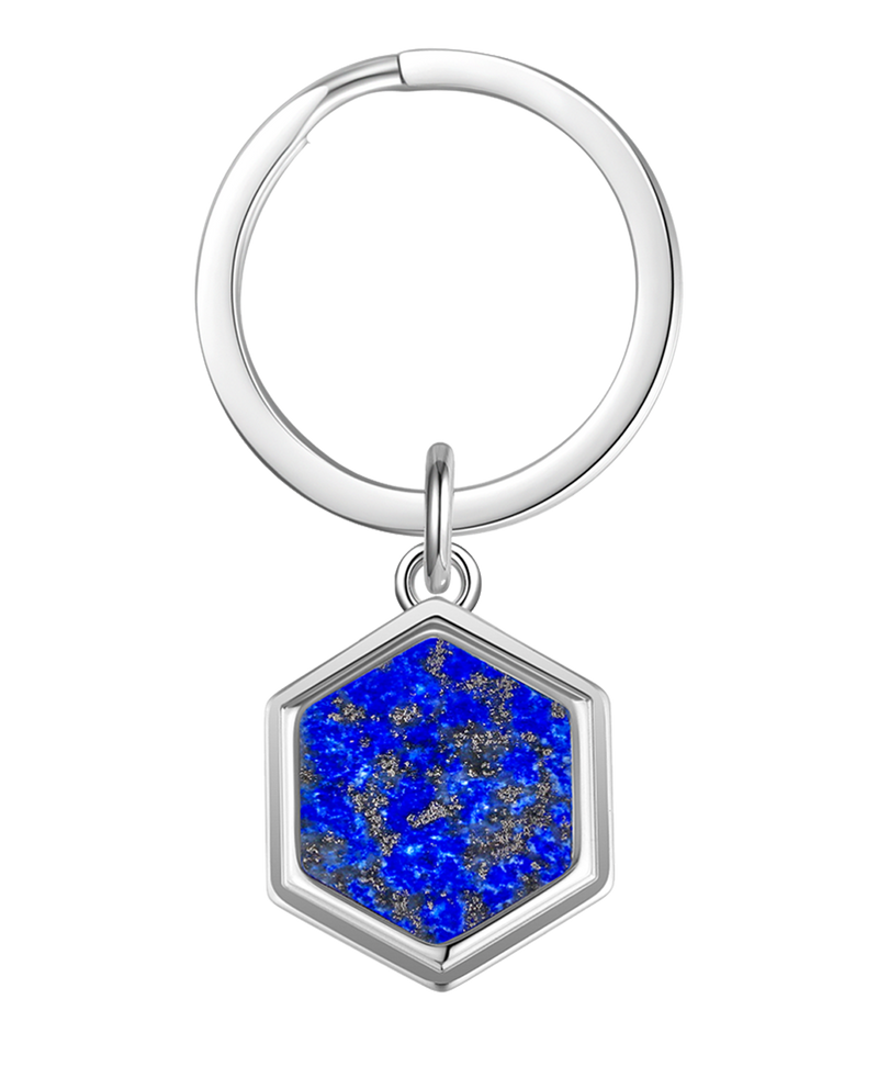 NFC Familien Schlüsselanhänger Hexagon – Lapislazuli