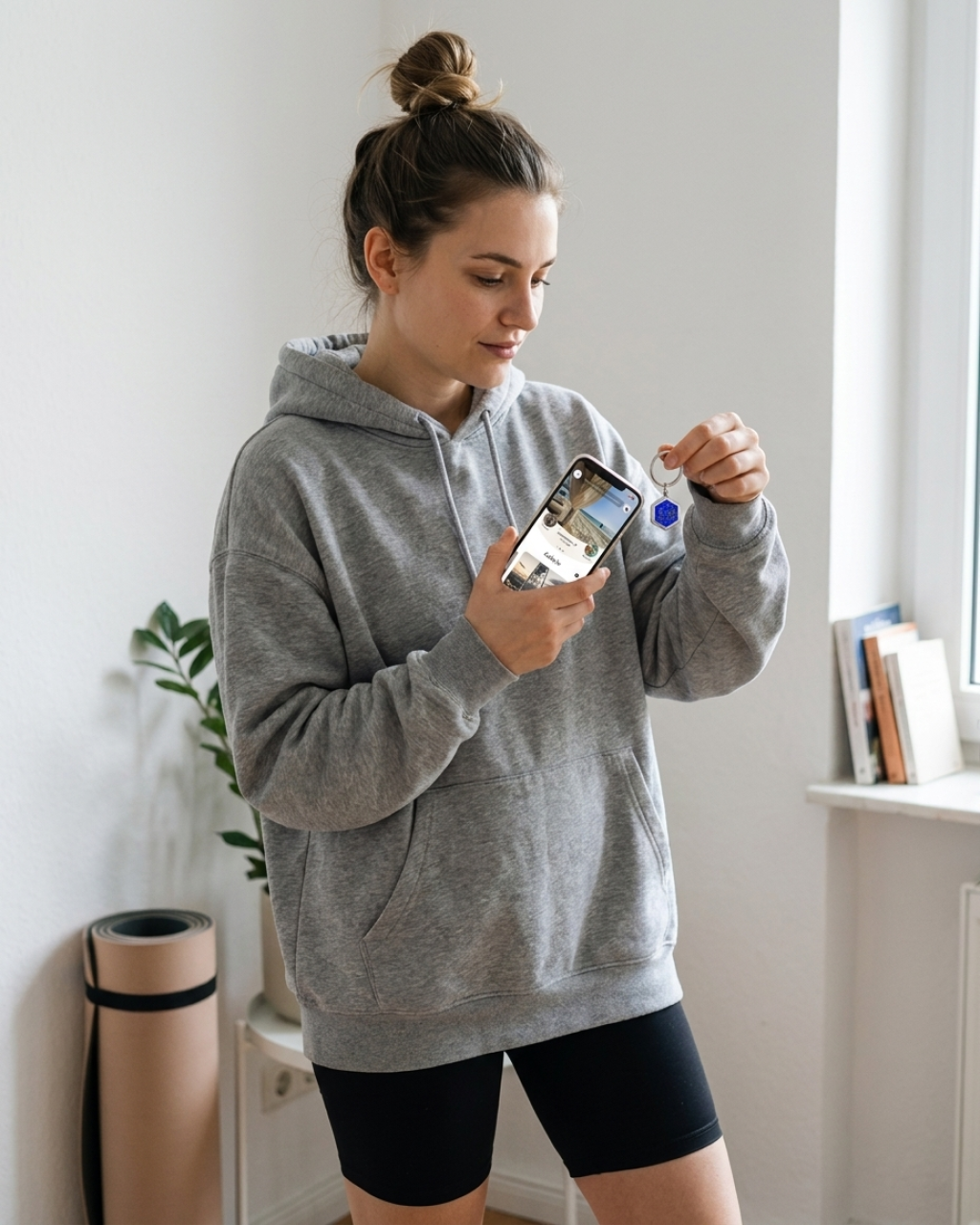 Mittagspause — NFC Partner Schlüsselanhänger Set Hexagon (2 Anhänger)
