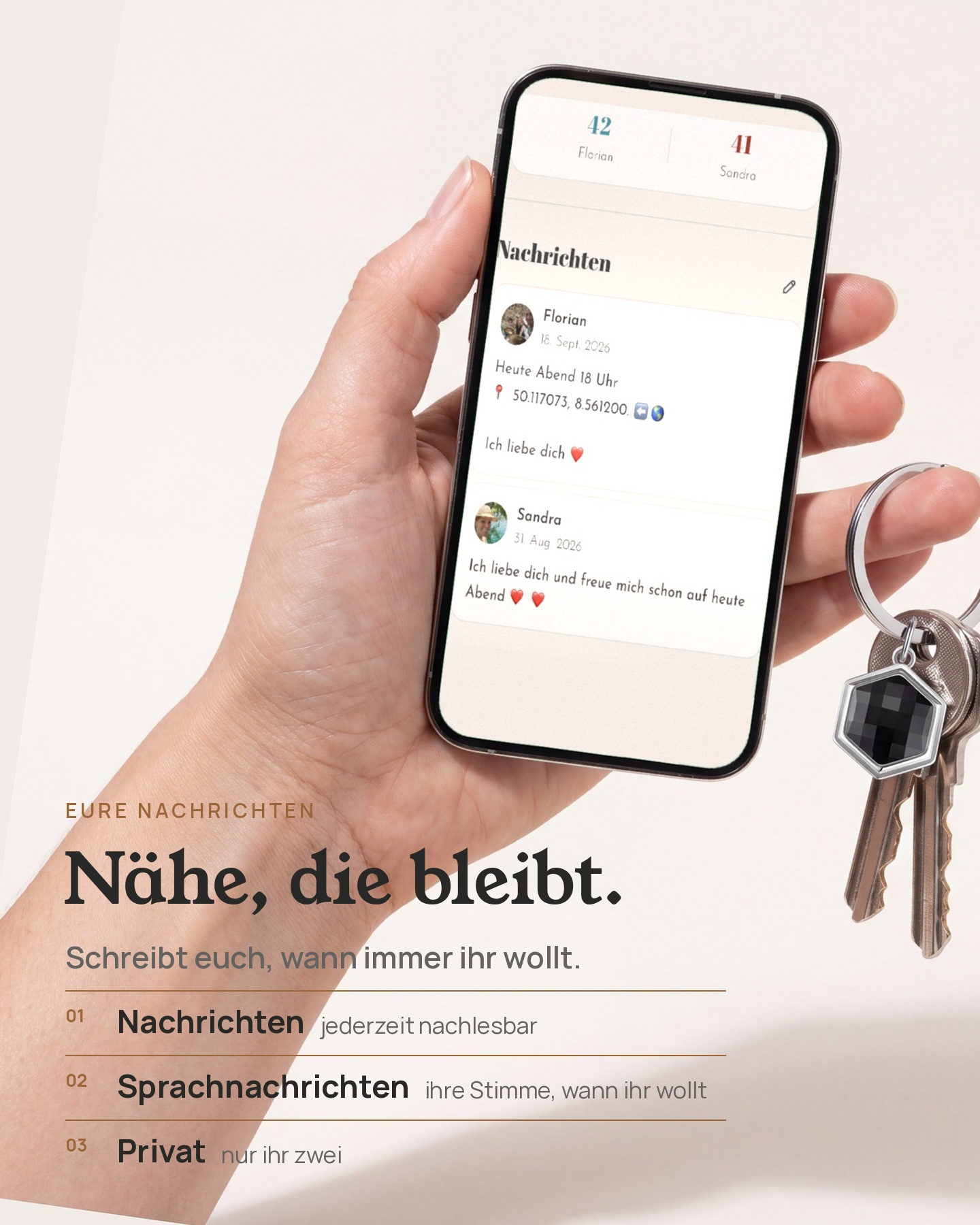 NFC Partner Schlüsselanhänger Set Hexagon (2 Anhänger) – Bild 9