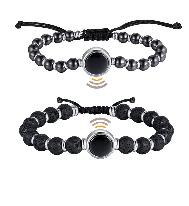NFC Partner Perlenarmband Lavastein & Keramik (2 Armbänder) – Bild 12