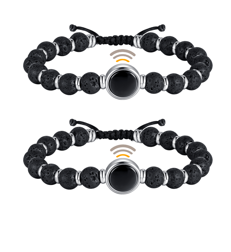 NFC Partner Perlenarmband Lavastein & Keramik (2 Armbänder) – Bild 13