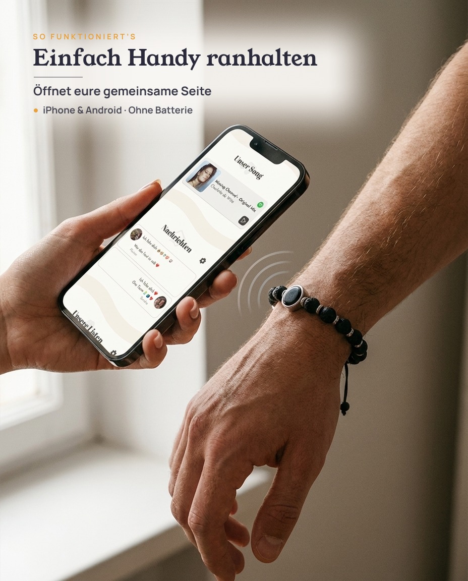 NFC Partner Perlenarmband Lavastein & Keramik (2 Armbänder) 4