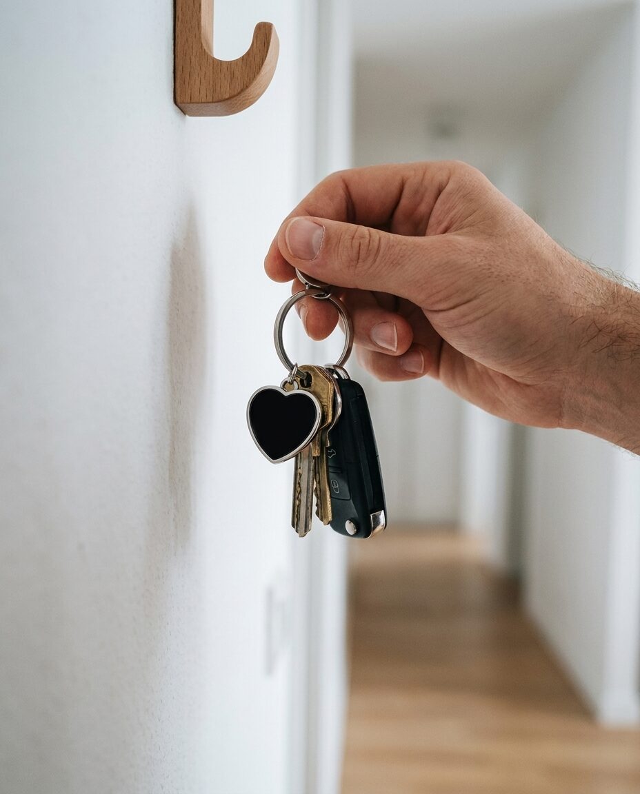 NFC Schlüsselanhänger Partner Set Herz (2 Anhänger) 4